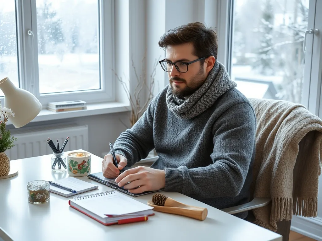 Lumi ja havupuut auringonvalossa