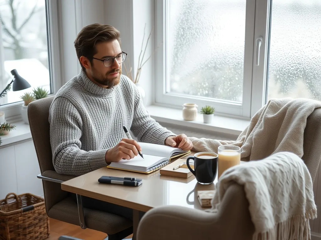 Talvi-ilta ja valaistus